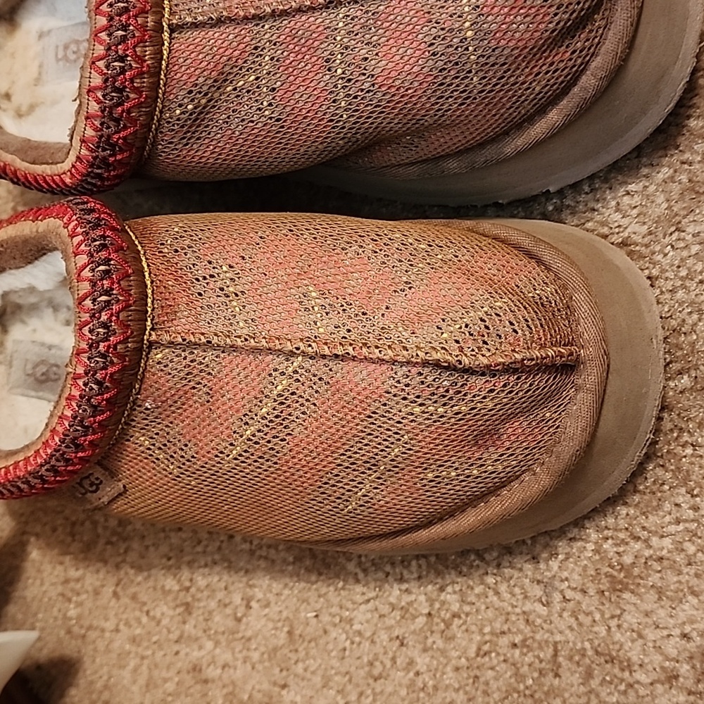 UGG Tazz Maxi Tasman Platform Chestnut Slippers - Picture 2 of 16